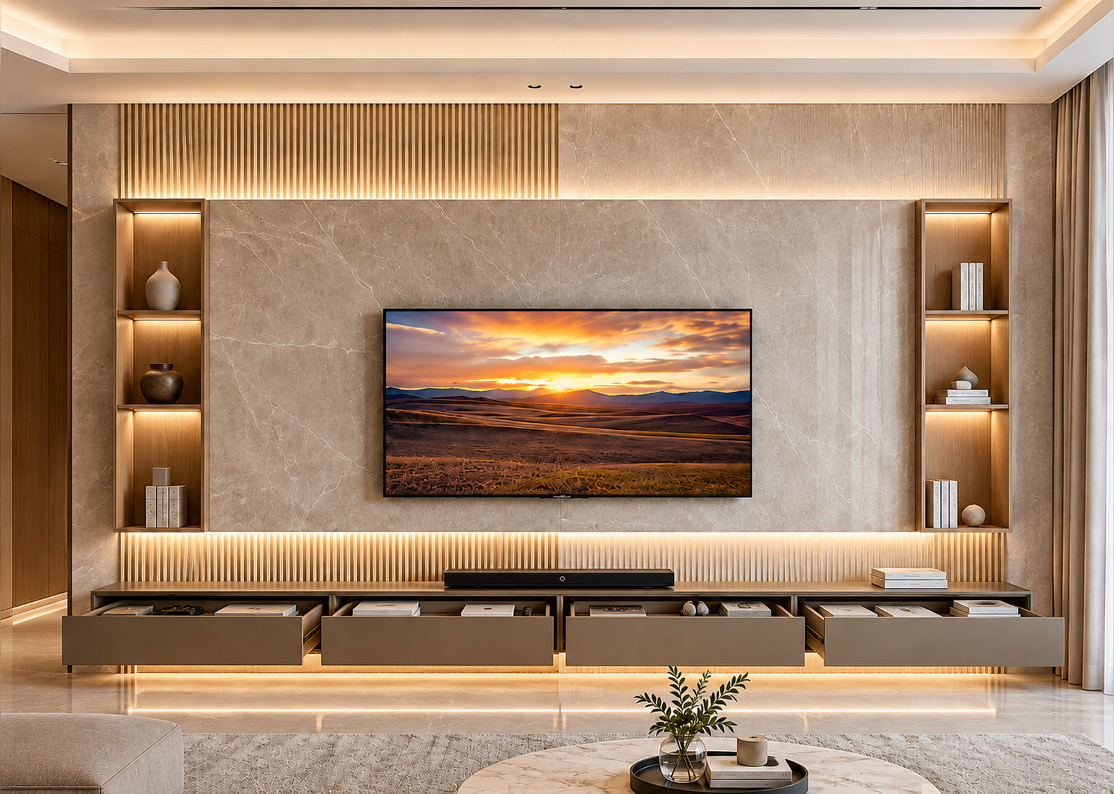 TV-605 Ensemble unité tv personnalisable